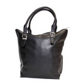 Candelora Ladies' Double Handle & Shoulder Strap Bag - Black Midnight